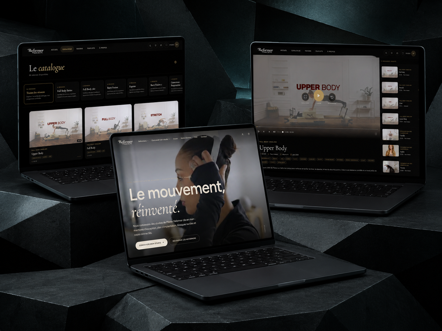 Reformer Society · plateforme de streaming des programmes en ligne pour studios de Reformer